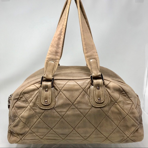 Chanel Ltd Edtn Tan “Cloudy Bundle” Quilted Bowler - Picture 2 of 12